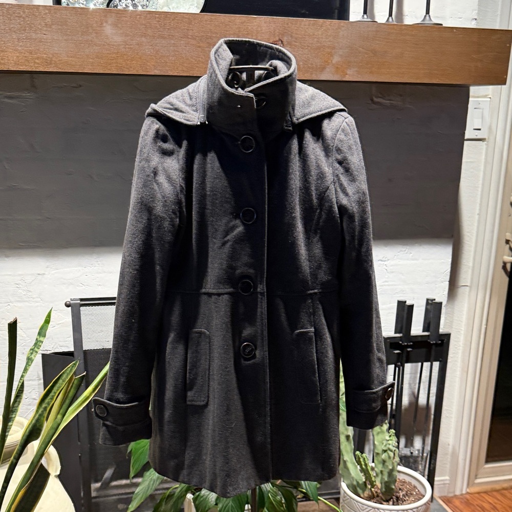 Kenneth Cole Charcoal Pea Coat